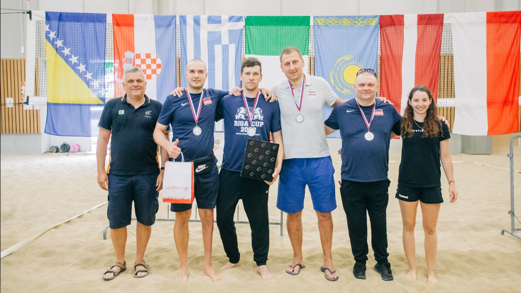Latvijas sēdvolejbola komanda turnīru Slovēnijā noslēdz otrajā vietā 