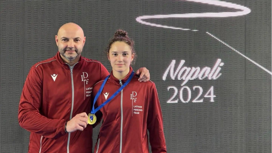 RBJSS „Rīdzene” izglītojamai Sofijai Prošinai bronzas medaļa Eiropas čempionātā paukošanā junioriem 2024